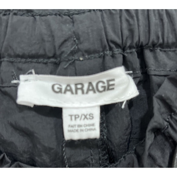 Garage Paxton Parachute Pants Size XS Black 100% Cotton Gorpcore Relaxed Pockets - Picture 11 of 12